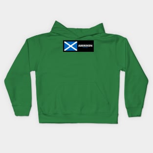 Aberdeen City with Scottish Flag Kids Hoodie